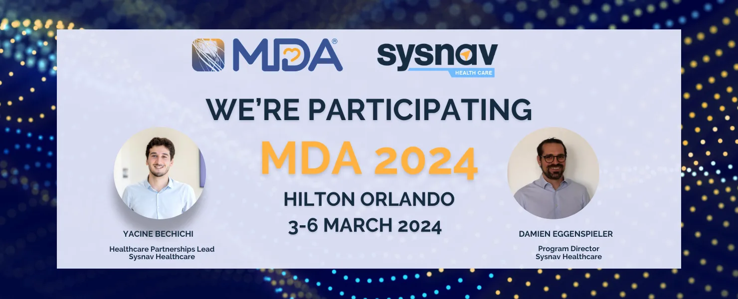 Sysnav Healthcare is participating in MDA 2024