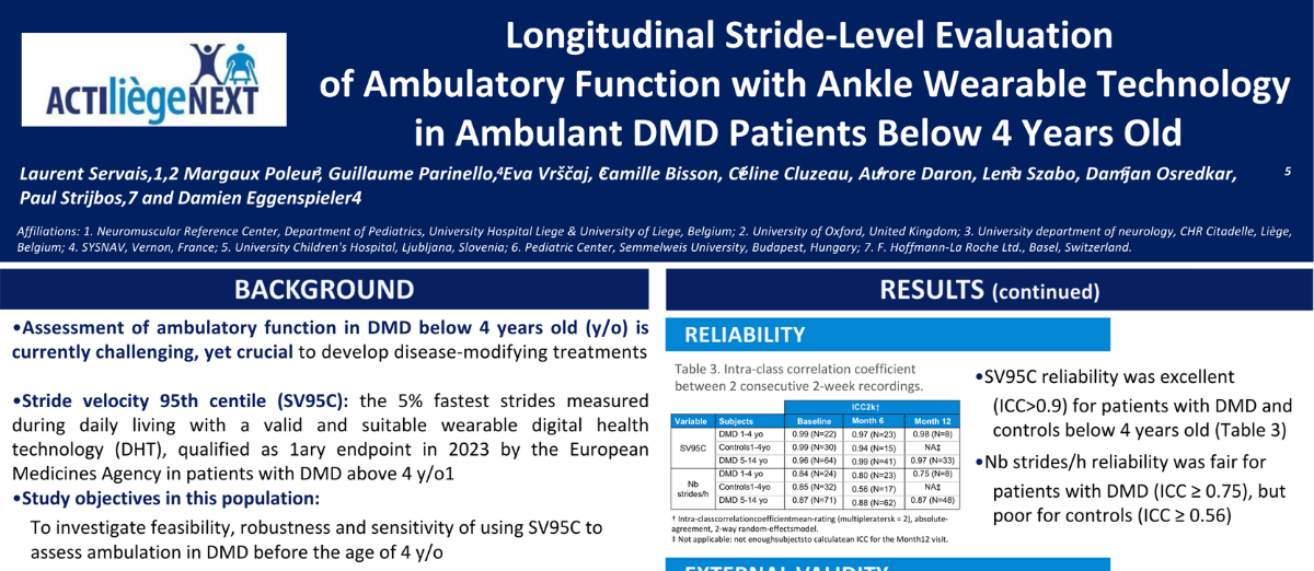 Screenshot of Sysnav Healthcare's poster at MDA 2025