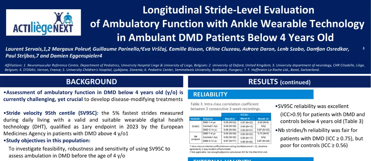 Screenshot of Sysnav Healthcare's poster at MDA 2025