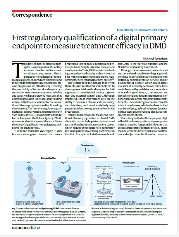 Sysnav Healthcare in Nature Medicine