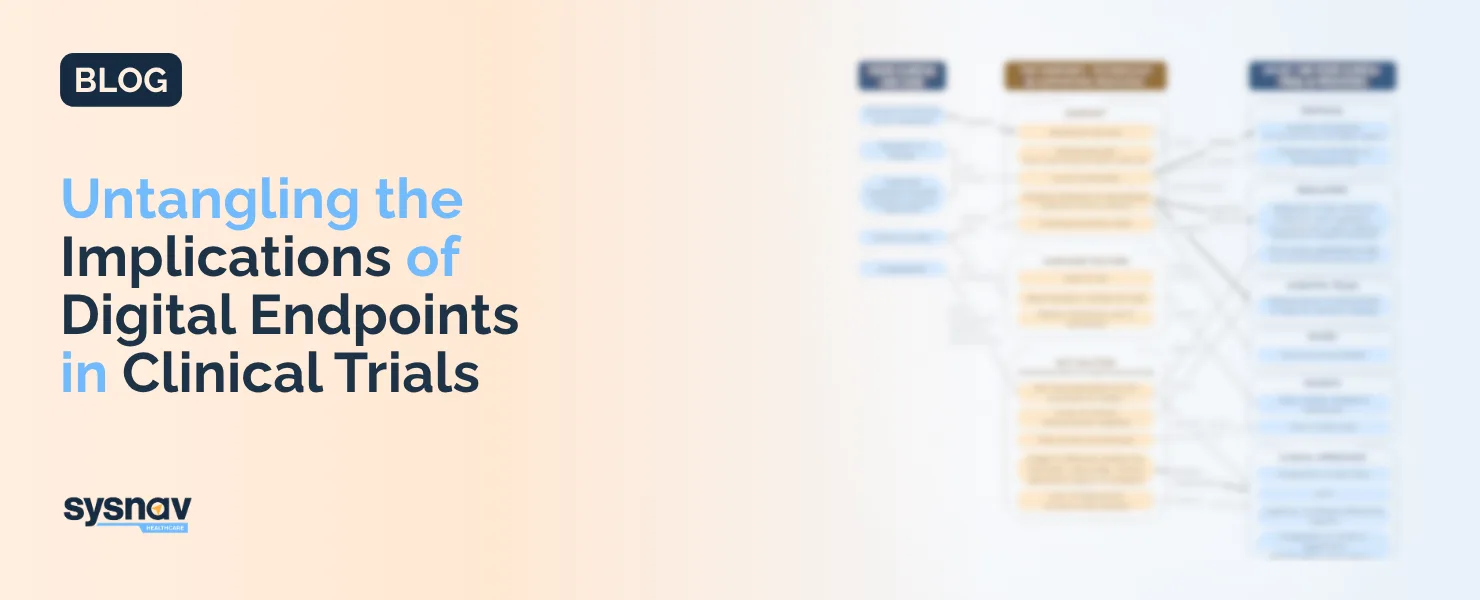 Hero image of the blog 'Untangling the implications of digital endpoints in clinical trials'